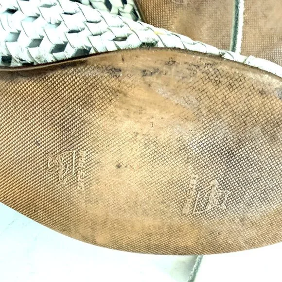 Women's Cat's Paw Boots White leather mesh high top sneakers size 8B for a narro - Picture 9 of 9